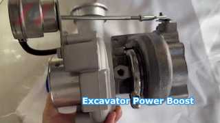 Excavator Turbocharger Boosts Power