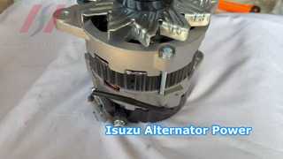 Isuzu 4JJ1 Alternator 24V 50A Excavator Power